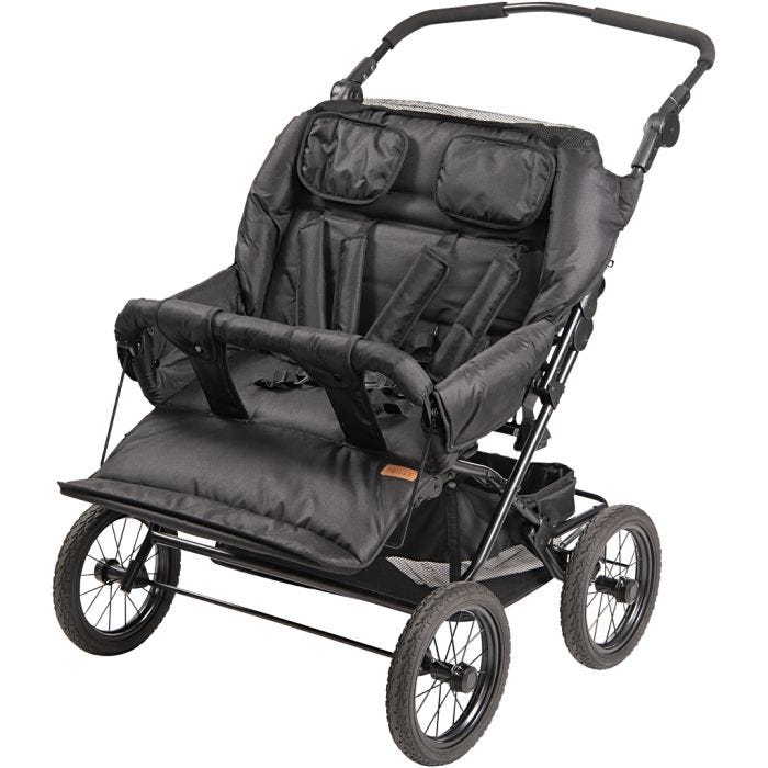 TRILLE Gamma basic tvillingtrille, 82x77x31 cm, svart, 1 stk.