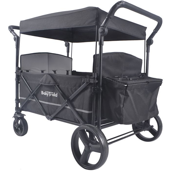 BabyTrold Fun Trille, 132x78x110 cm, svart, 1 stk.