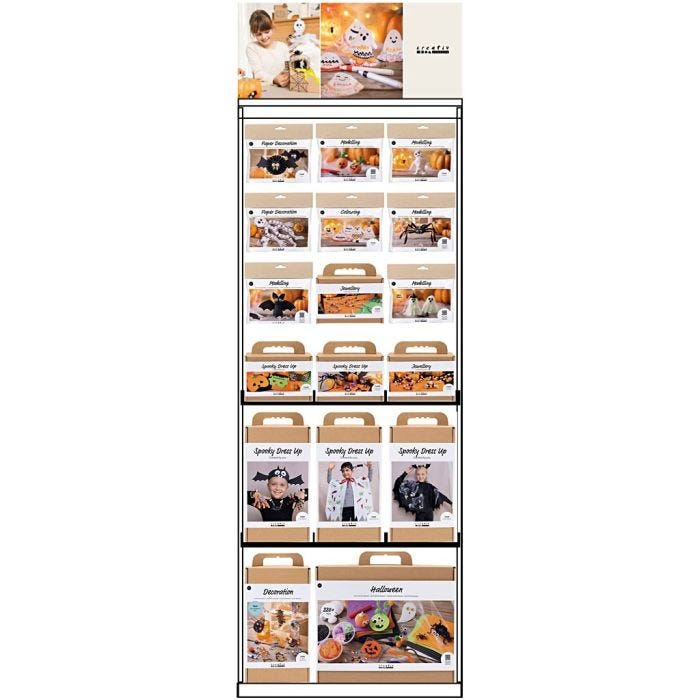 Gulvdisplay, umontert, Halloween, barn, H: 1580 mm, L: 600 mm, B: 400 mm, 100 pakker/ 1 stk.