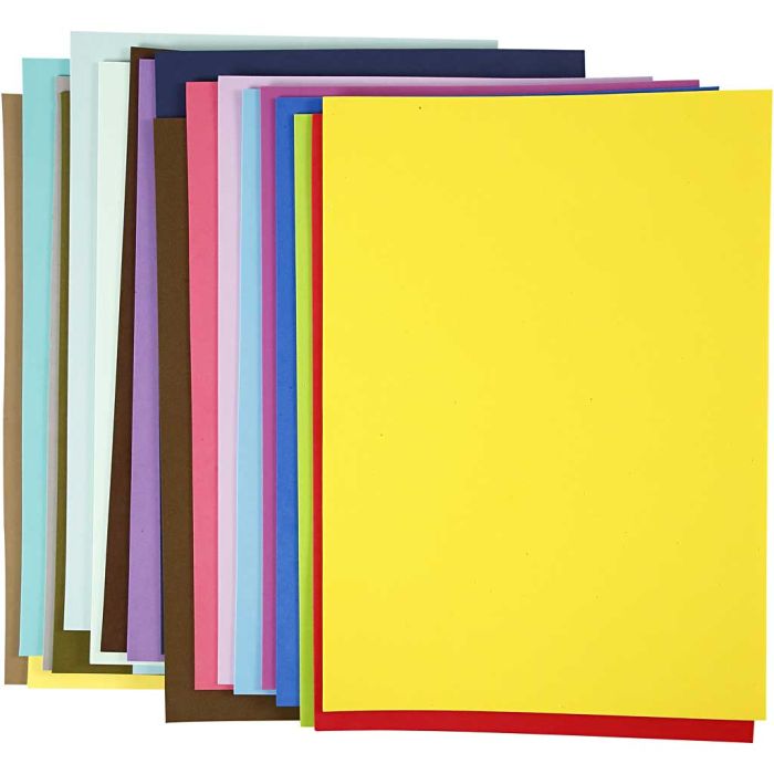EVA-skum, A3, ark 297x420 mm, 20 ass. ark/ 1 pk.