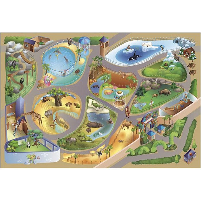 Leketeppe, Zoologisk hage, 100x150 cm, 1 stk.