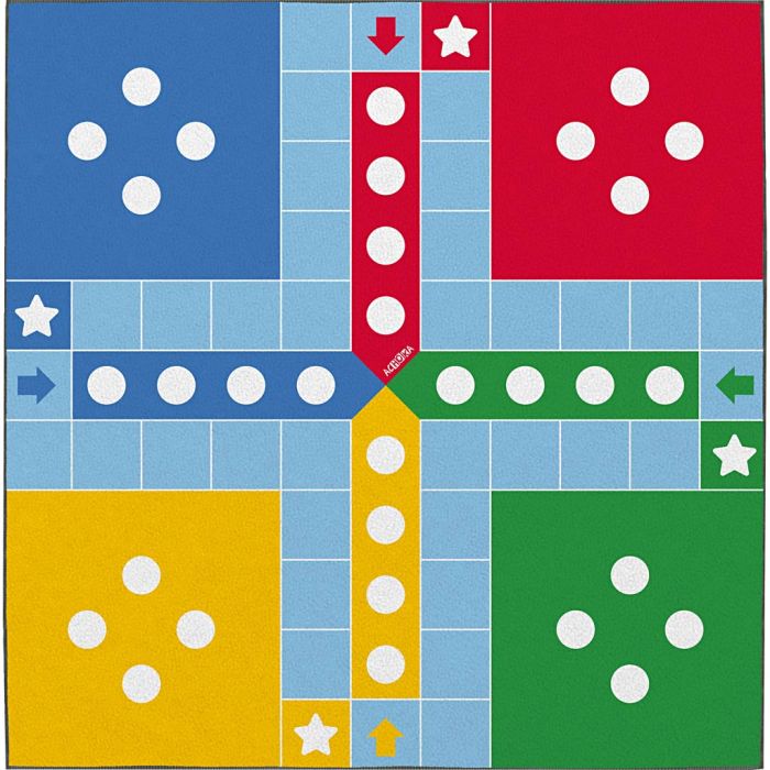 Gigant ludo, str. 100x100 cm, 1 sett