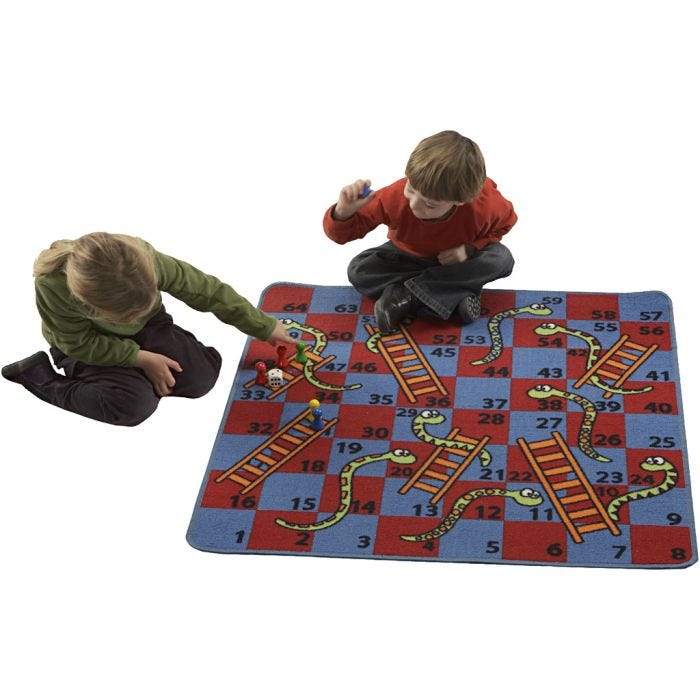 Gigant Slangespill, str. 100x100 cm, 1 sett
