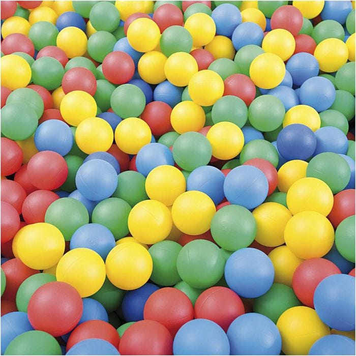 Terapi- og Lekeballer, dia. 65 mm, 500 ass./ 1 pk.