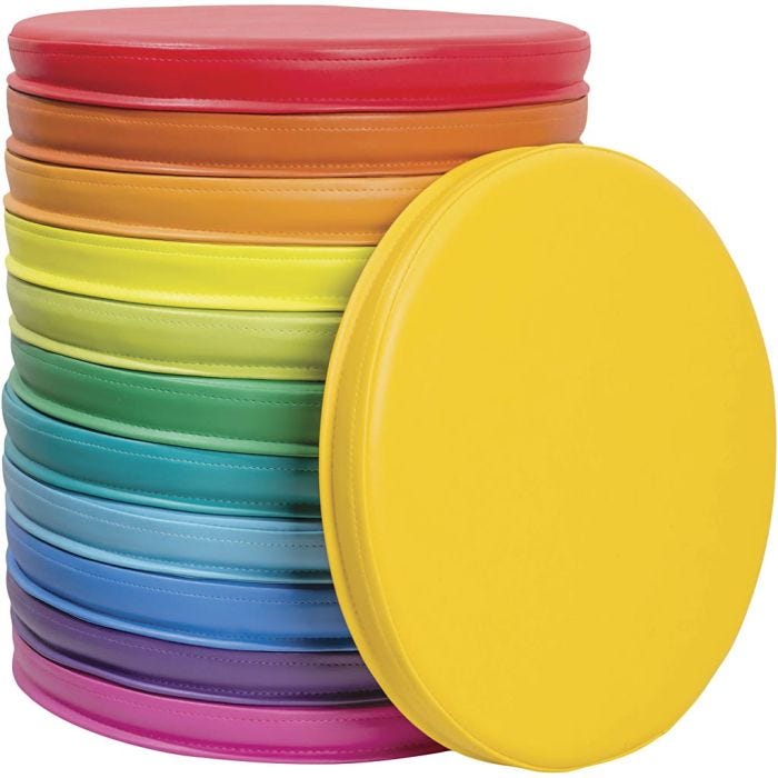 Sitteputer, H: 3 cm, dia. 32 cm, 12 stk./ 1 pk.