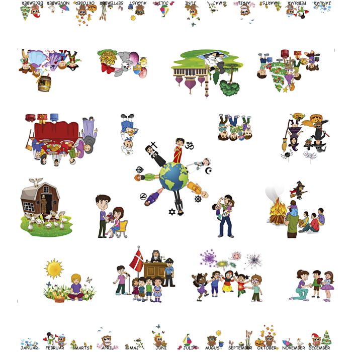 Samtaleduk merkedager, B: 140 cm, 2.50 m/ 1 stk.