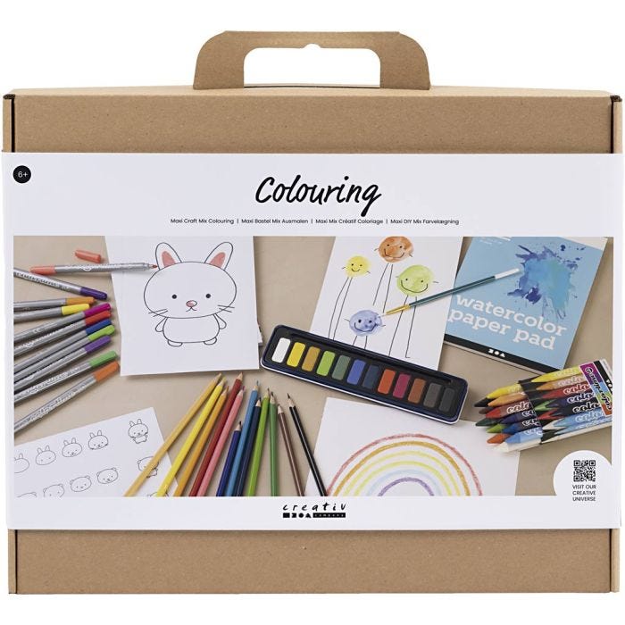 Maxi DIY Mix Colouring, Tegning, 1 pk.