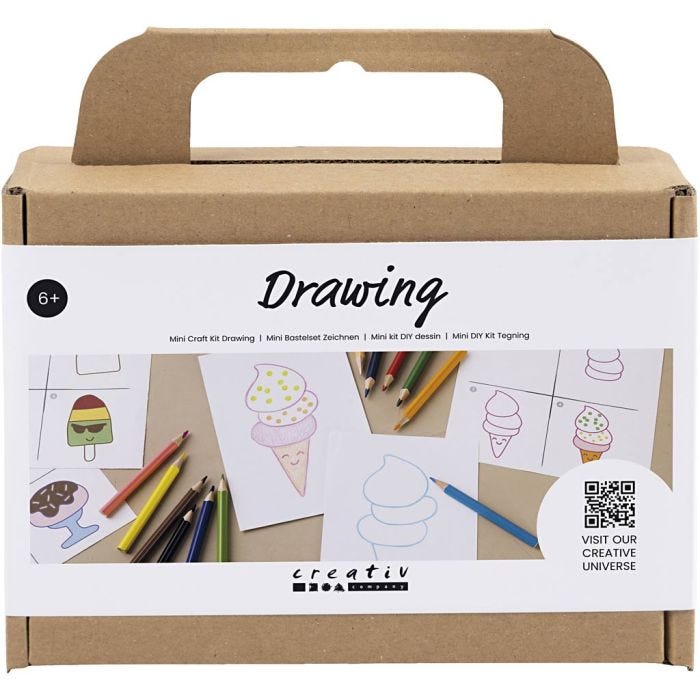 Mini DIY Kit Tegne, Søtsaker, 1 pk.
