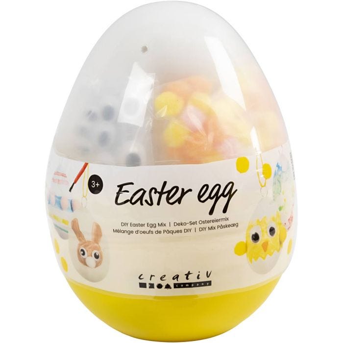 DIY Mix Påskeegg, H: 14 cm, dia. 11 cm, 1 stk.