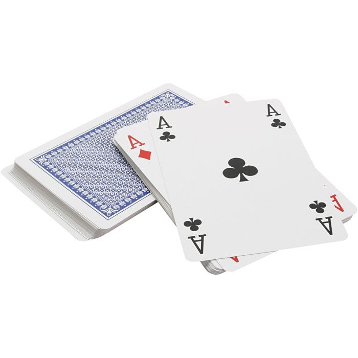 Jumbo Spillekort, str. 14 x 8,7 cm, 1 sett