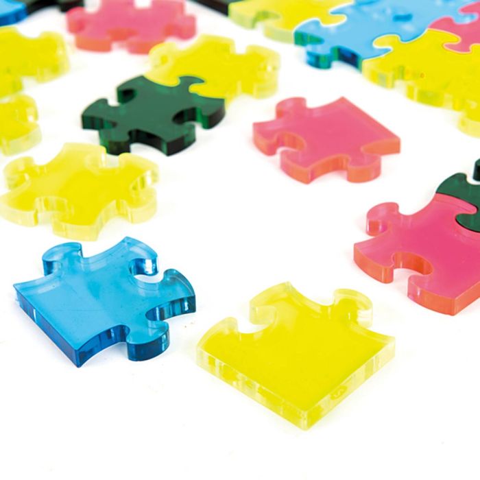 Puslespil til lysbord