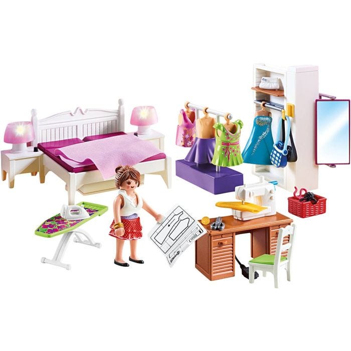 Playmobil soverom med syhjørne, 67 deler, 1 stk./ 1 pk.