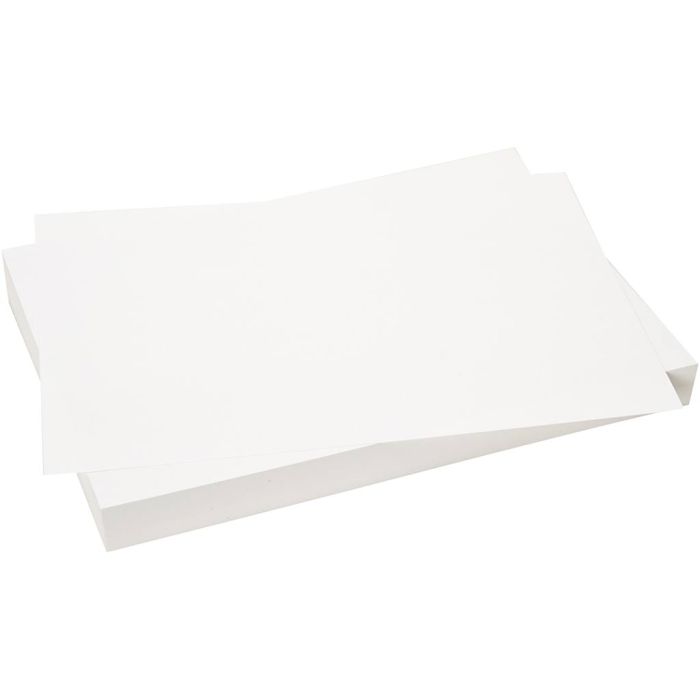 Kartong, A4, ark 210x297 mm, 180 g, hvit, 2x100 ark/ 1 pk.