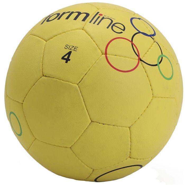 Street fotball, nr. 4, gul, 10 stk./ 1 pk.