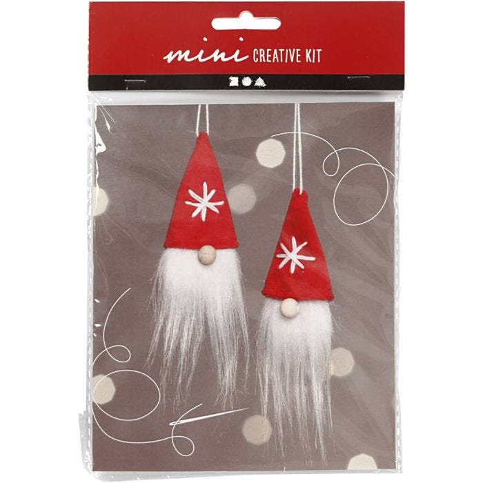 Mini DIY Kit, hengende nesenisser, 11 cm, 1 pk.
