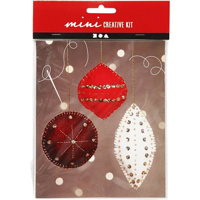 Mini DIY Kit, filtornamenter, 9,5+10+15 cm, 1 sett