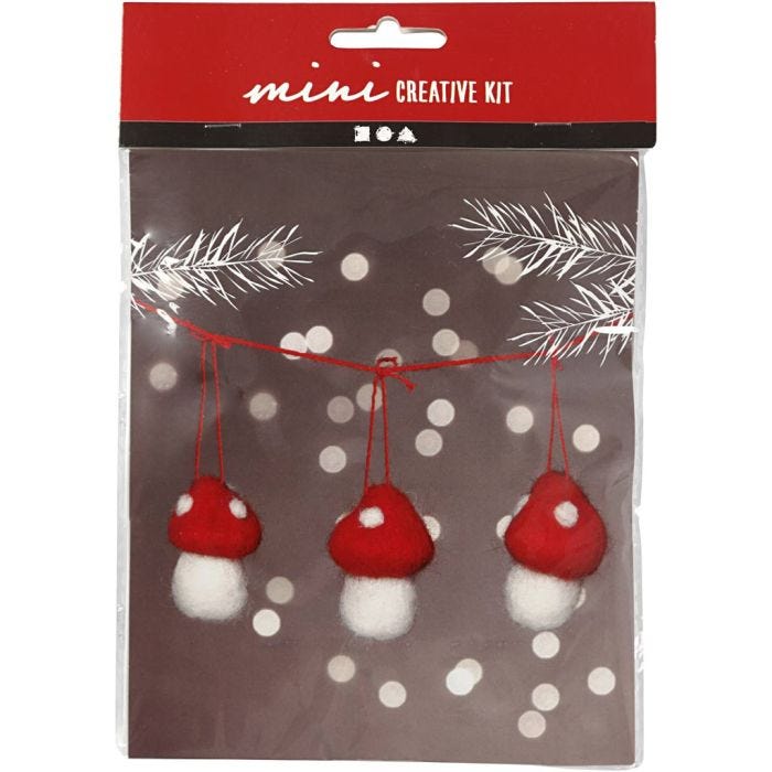 Mini DIY Kit, froskhatt på snor, 5.5 cm, 1 sett