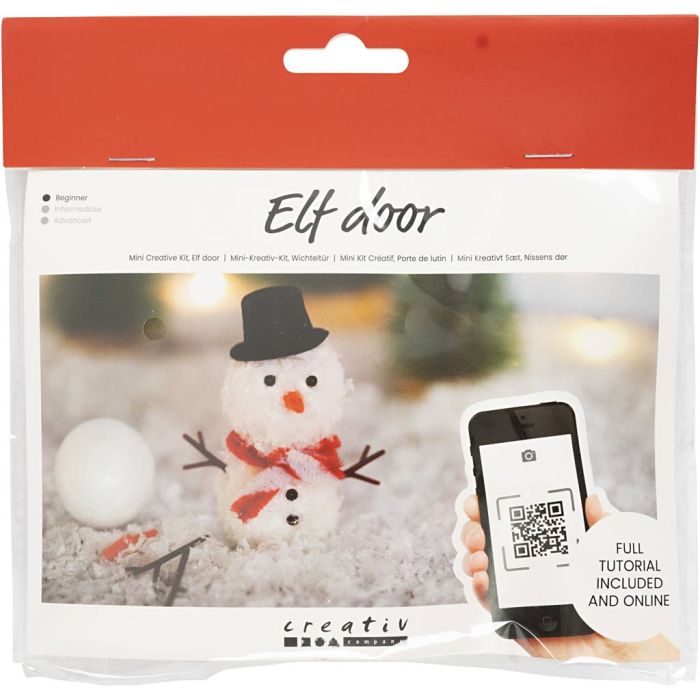 Mini DIY Kit Alvedør, Snømann, 1 pk.