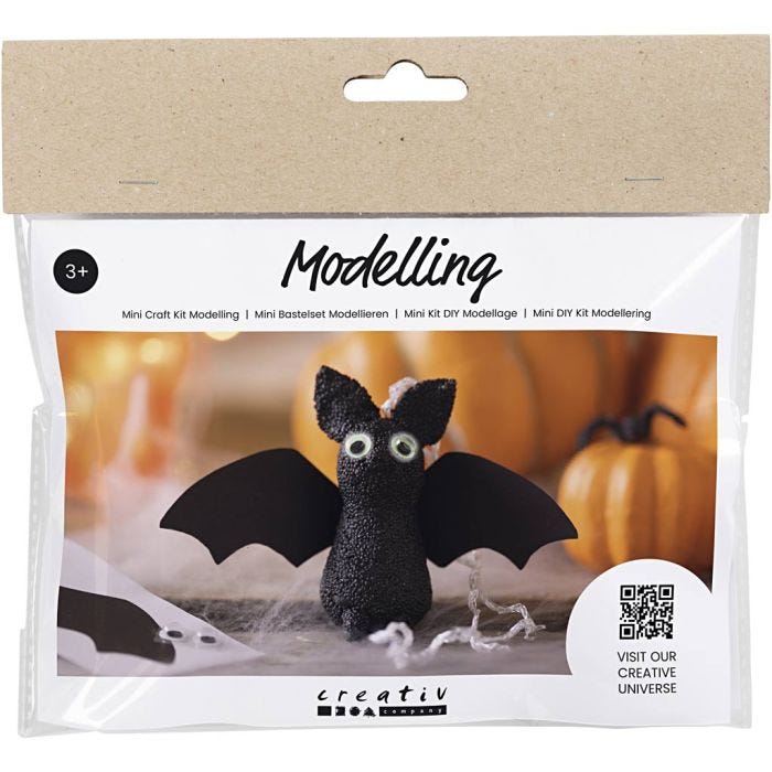 Mini DIY Kit Modellering, Flaggermus, 1 pk.