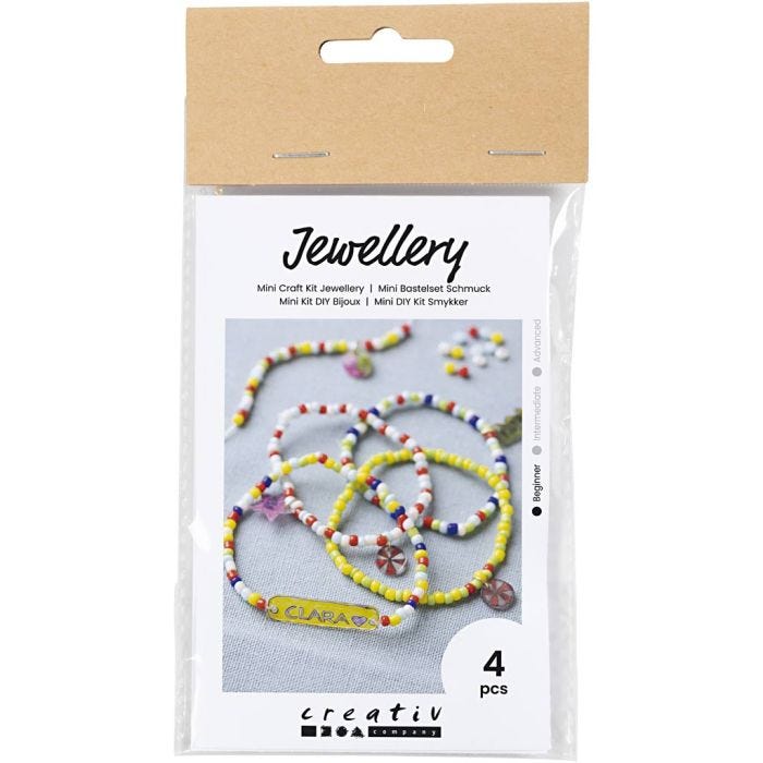 Mini DIY Kit Smykker, Armbånd av krympeplast, 1 pk.