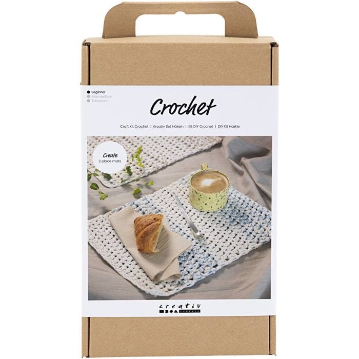 DIY Kit Hekling, Bordbrikke, 1 pk.