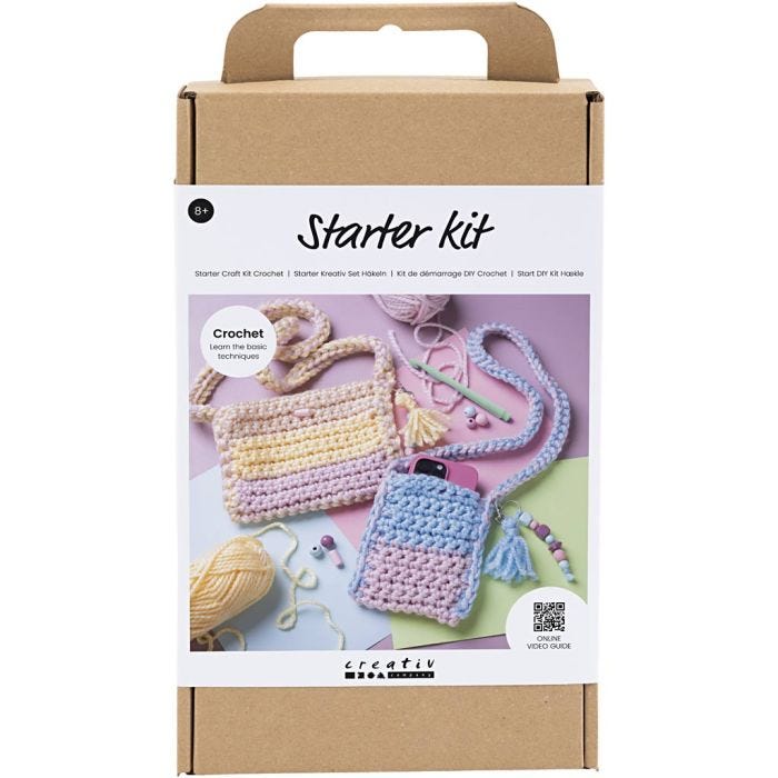 Start DIY Kit Hekling, Vesker, ass. farger, 1 pk.