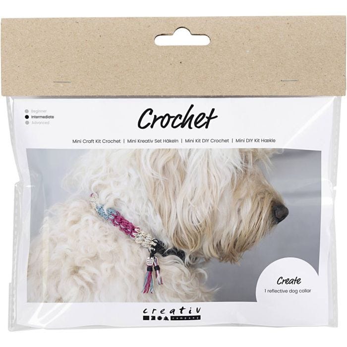 Mini DIY Kit Hekling, Hundehalsbånd, 1 pk.