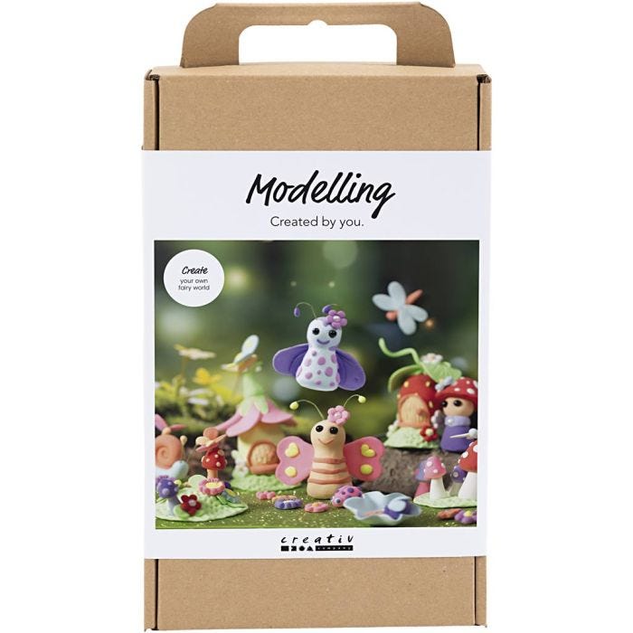 DIY Kit Modellering, Fe, pastellfarger, 1 pk.
