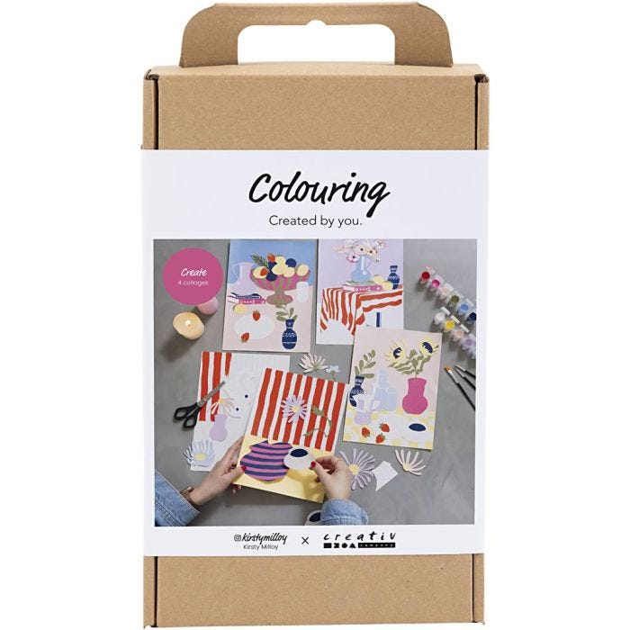 DIY Kit Fargelegging, Kollasj, 1 pk.