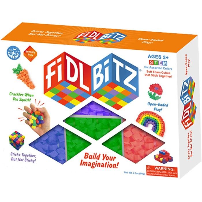 FidlBitz® Deluxes-sett, str. 1 x 1 cm, ca 600 stk., 1 stk./ 1 pk.