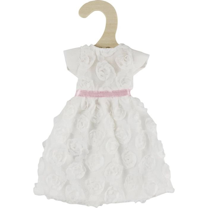 Dukkeklær, L: 29 cm, hvit, 1 stk.