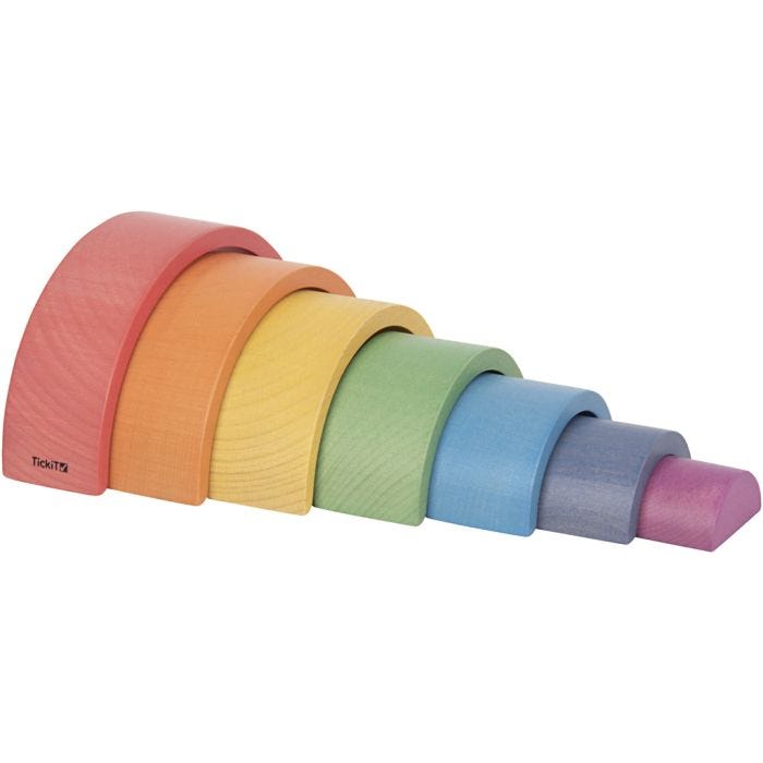 Regnbue arkitekt buer, H: 1,9-7,3 cm, B: 4-14,8 cm, 7 deler/ 1 pk.