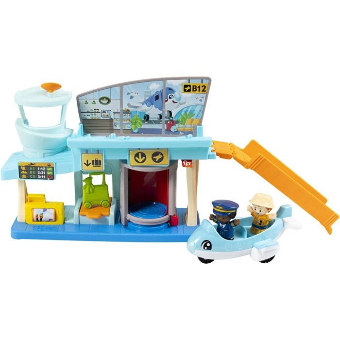Fisher-Price flyplass, 28 cm, 38 cm, 13,5 cm, 1 sett