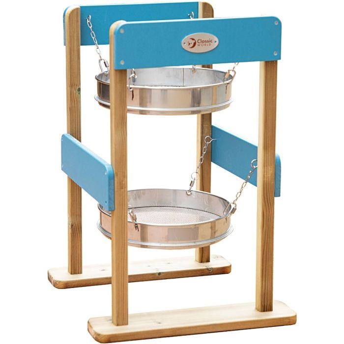 Dobbelt sandsil , 67 cm, 45.7 cm, 42,5 cm, 1 stk.