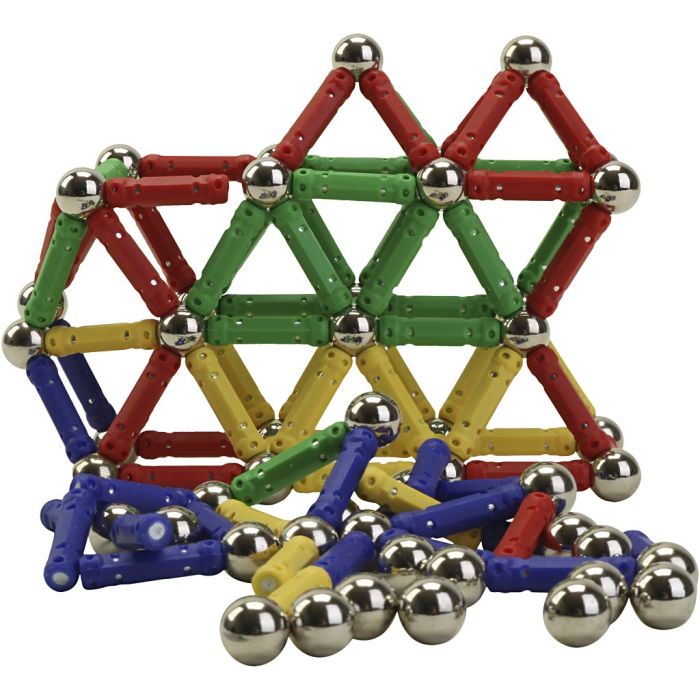 Magnetisk byggesett, 168 deler, 1 pk.