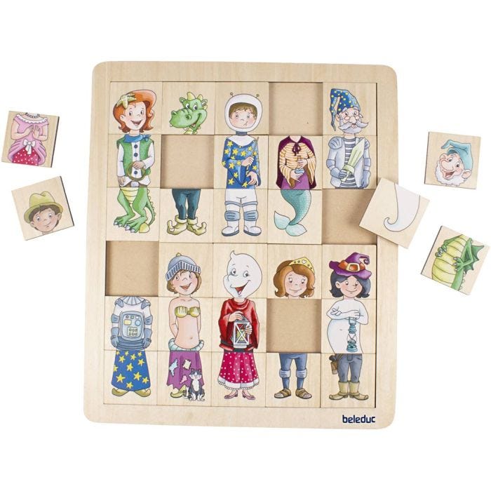 beleduc Match og Mix Puslespill, fantasi, str. 28,9x33,6 cm, 30 brikker, 1 stk.