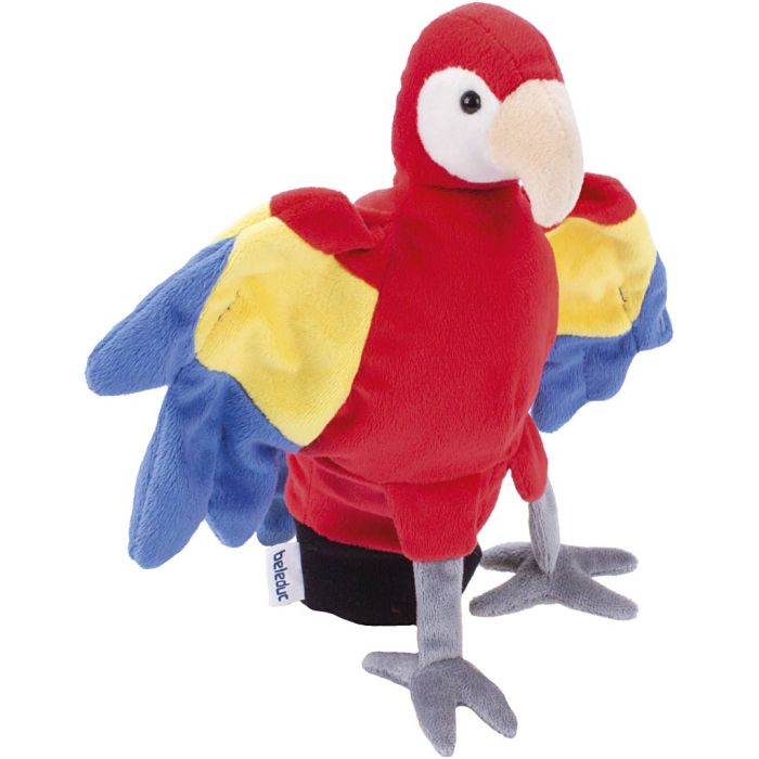 beleduc Hånddukke, Papegøye, 7 cm, 25 cm, 22,5 cm, 1 stk.