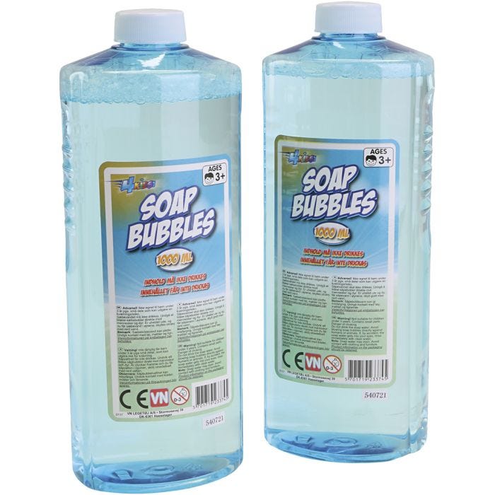 Såpebobleveske, 2x1000 ml/ 1 fl.