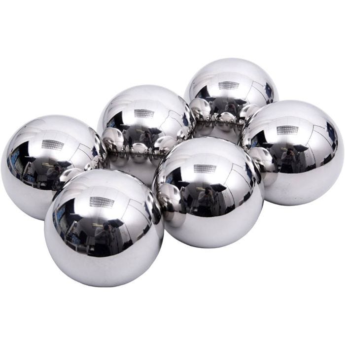 Sensoriske Speilkuler, dia. 10 cm, 6 stk./ 1 pk.