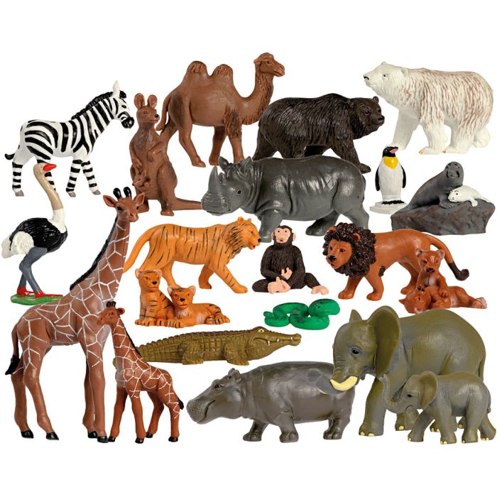 KREA Ville Dyr, str. 3-14 cm, 42 stk./ 1 pk.