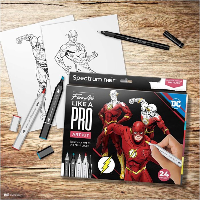 DIY Kit Illustrasjon, Flash, ass. farger, 1 pk.