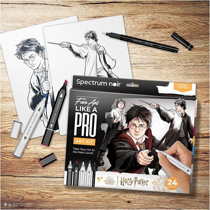 DIY Kit Illustrasjon, Harry Potter, ass. farger, 1 pk.