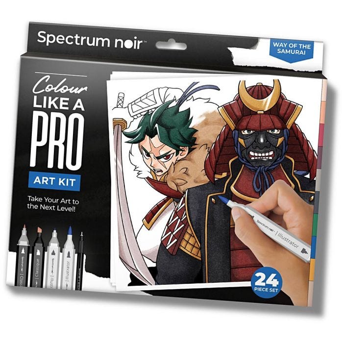 DIY Kit Illustrasjon, Way of the Samurai, ass. farger, 1 pk.