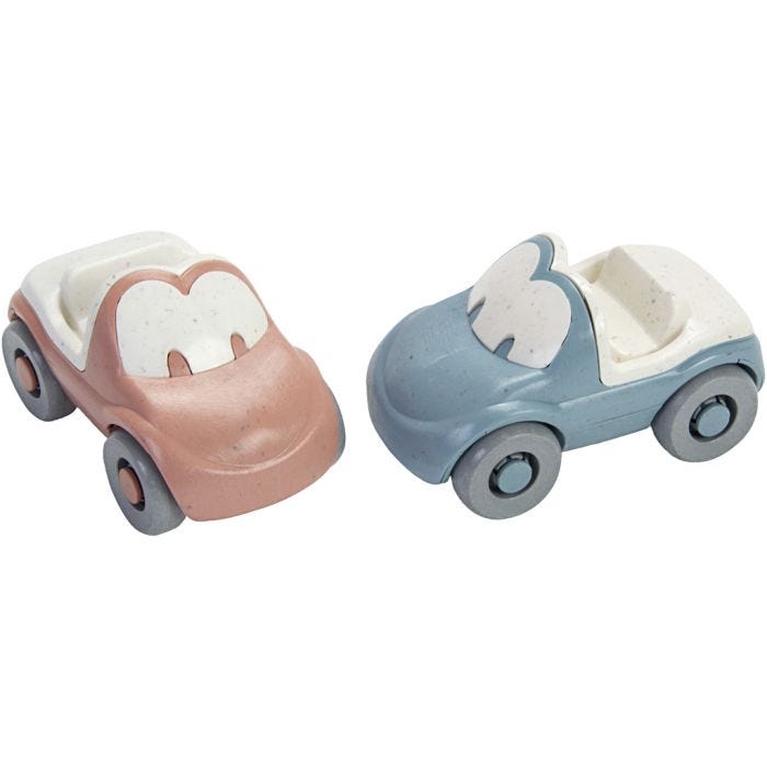 dantoy tiny BIO FunCars, str. 9 cm, 6 stk./ 1 sett