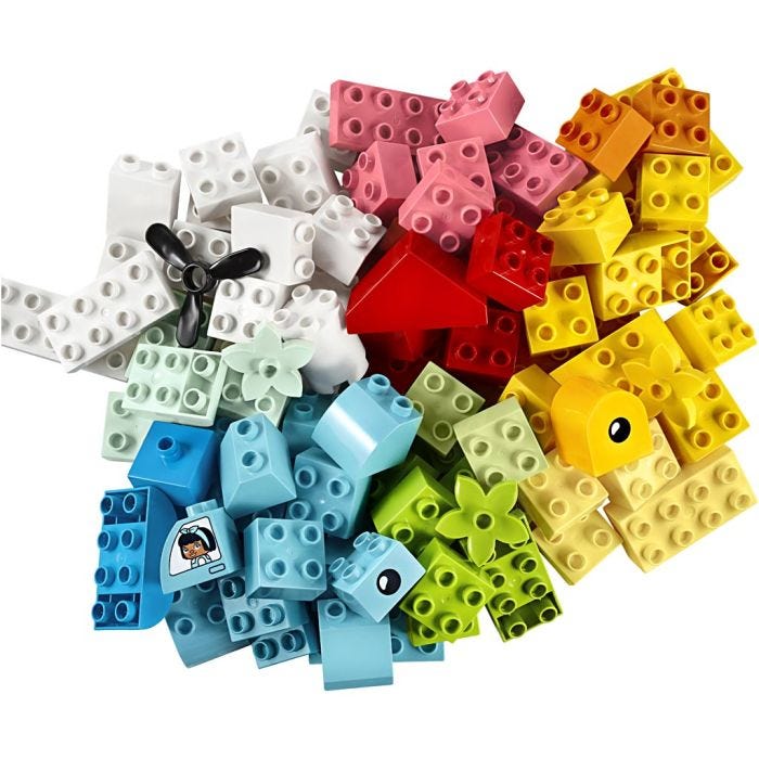 DUPLO® hjerteboks, 80 deler/ 1 pk.