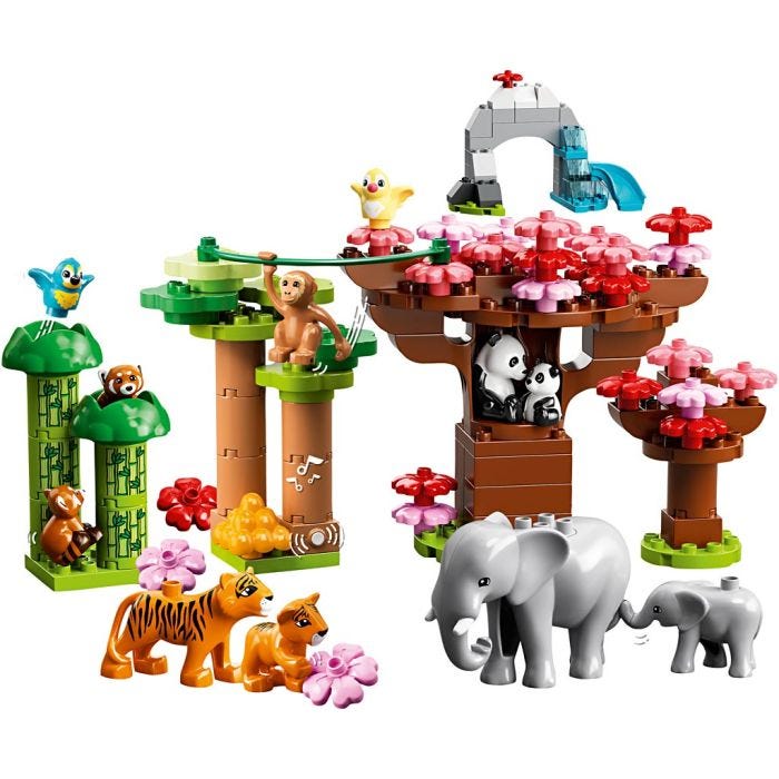 LEGO® DUPLO® Ville Dyr fra Asia, 116 deler/ 1 pk.