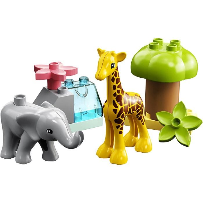 LEGO® DUPLO® Ville dyr fra Afrika, 10 deler/ 1 pk.