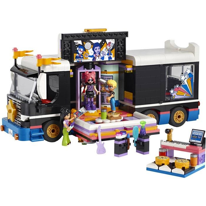 LEGO® Friends Turnebuss for popstjerner, 845 deler/ 1 pk.