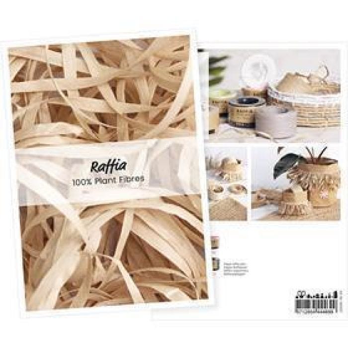 Produkt postkort, Raffia papirgarn, A5, ark 14,8x21 cm, 1 stk.