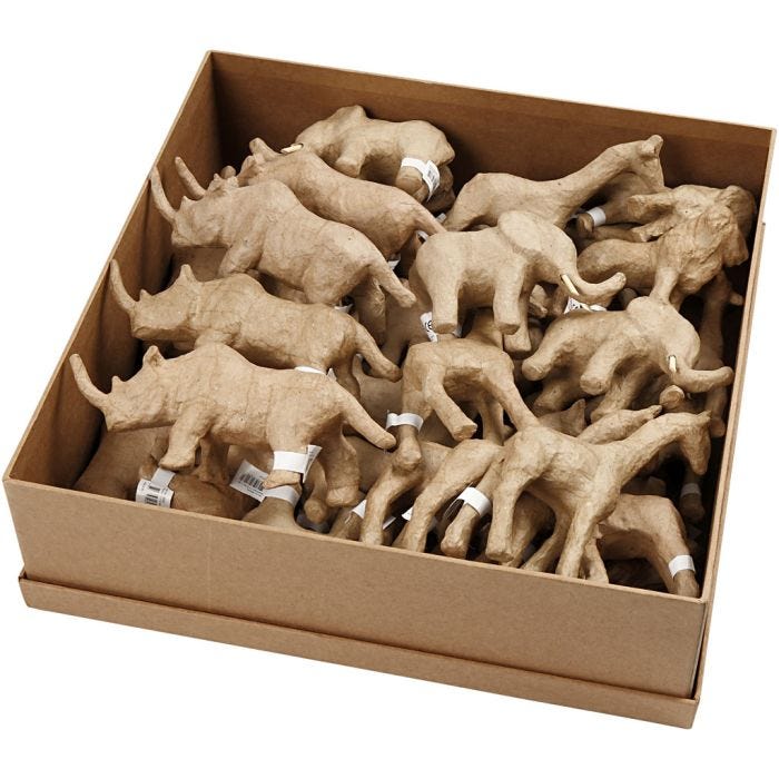 Savannadyr, H: 7,5-10 cm, 32 stk./ 1 pk.